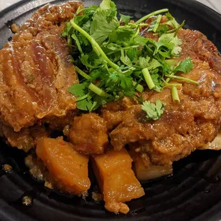 Pork belly and potatoes