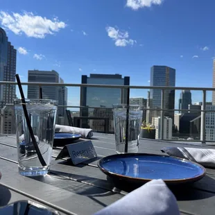 Outside rooftop section of Fahrenheit