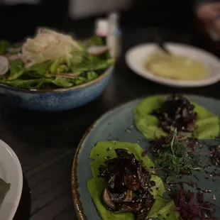The eggplant miso plate is joyfully delicious with each bite.