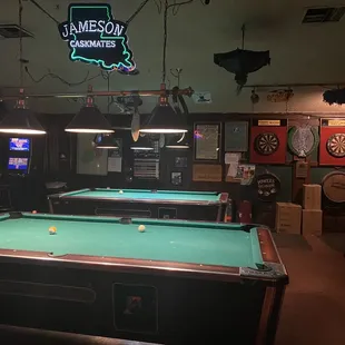 billiards and pool tables