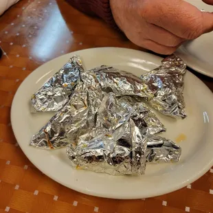 Paper wrapped Chicken. You bet my Mr. was in heaven!