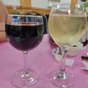 2 glasses of wine. REFRESHING!