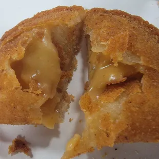 Money Shot of the Shrimp Pastry. VERY HOT FILLING INSIDE!