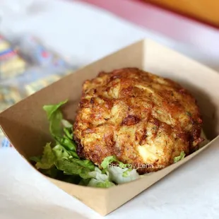 Jumbo Lump Crabcake ($15.95) - very salty