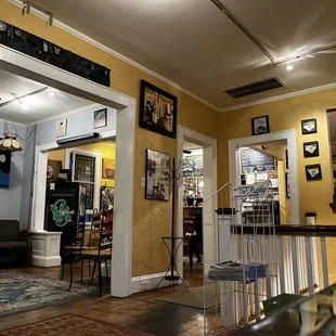 the inside of a restaurant