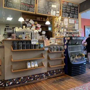 Menu/order and pick up area