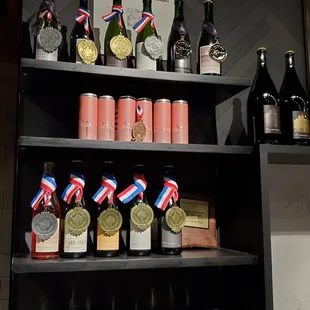 Bottles and awards