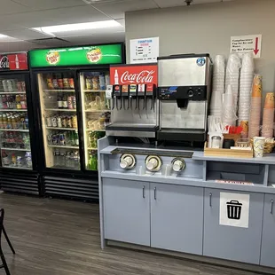 a view of a refridgerator