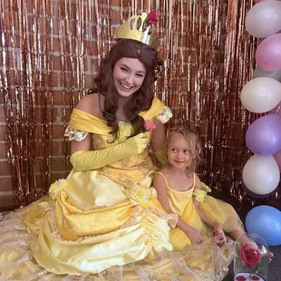 Princess Belle and the birthday girl!