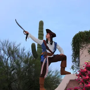 Ahoy Matey! Arrrr you ready for our swashbuckling pirate to take your young buccaneers on a fun-filled adventure?!