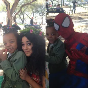 Mariyah, Moana, and Spider-Man!