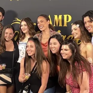 Showtime's Yellowjackets cast with local fans at SXSW 2023 pop up Camp Yellowjacket.