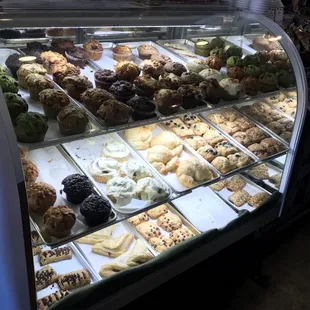 Bakery section, lots of delicious looking pastries!