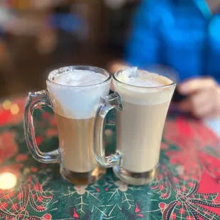 Cappuccino and latte