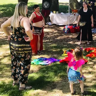 My sister's surprise Renaissance Bachelorette Party, learning to belly dance!