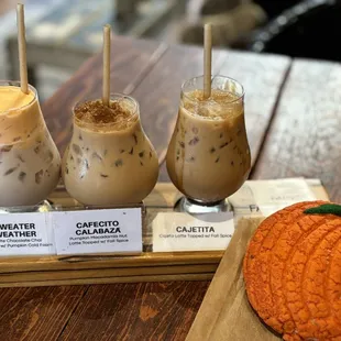 Fall coffee flight.
