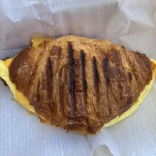 Egg and cheese croissant