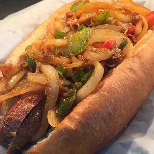 Jumbo loaded sausage sandwich $5.80    Combo $6.80