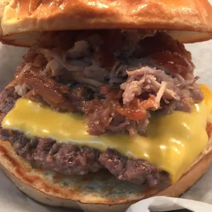 Pulled pork burger