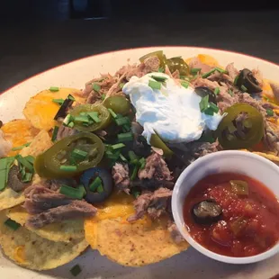 Pull pork nacho $5.80