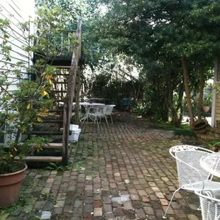 Leading to the courtyard