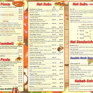 Part of menu