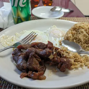 Tocino for breakfast.