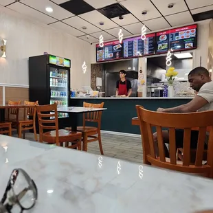 a man sitting at a table