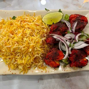 Chicken Breast Kebob Plate