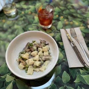 a plate of food on a table