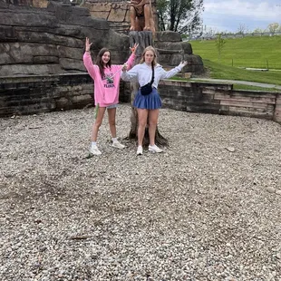 Granddaughter with friend as alphas!
