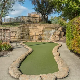 Hole 1 of the Mountain Mini Golf Course