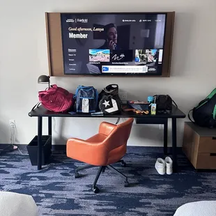 Smart Tv in room  -has streaming apps