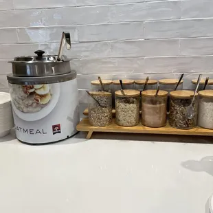 Oatmeal and toppings