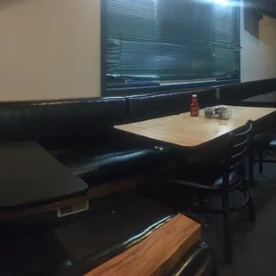 the dining area