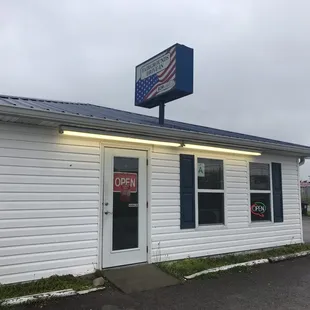 the front of the store