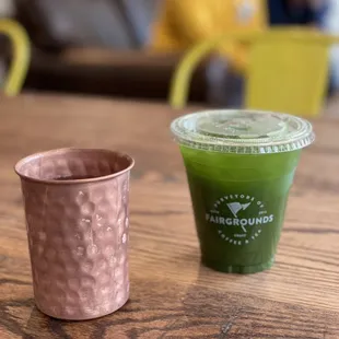 two cups on a table