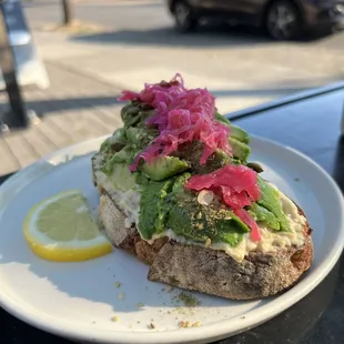 Avocado, Hummus Toast