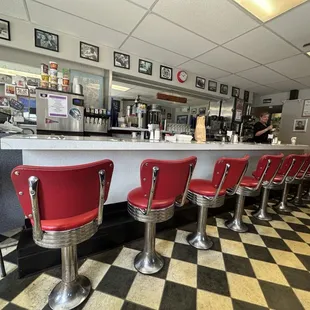 Bar with vintage equipment