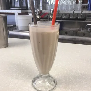 Black and white milkshake