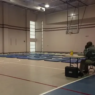 It's about to go down!  Boot camp set up!