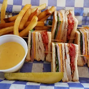 Tastes as good as it looks! BTW- That's mustard sauce for dipping your sandwich!