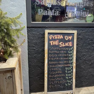 pizza menu