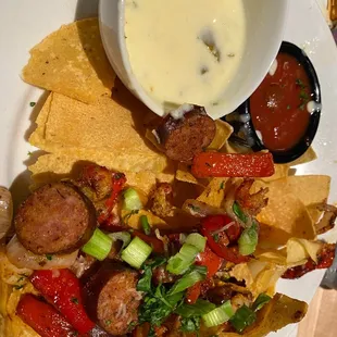 Crawfish shrimp nachos