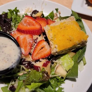 Strawberry peppercorn salad