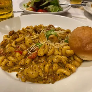 Cajun pasta with crawfish and shrimp