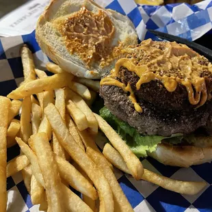 Crabcake burger, which was freaking amazing