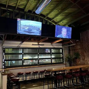 Lots of indoor seating and an awesome patio view for people watching during warmer weather