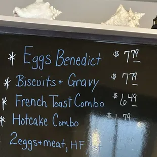 Specials for the day