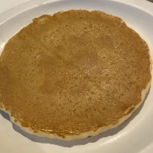 Delicious pancakes and blueberries and chocolate chips always available